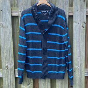 Carbon XXL Knit Button Down Cardigan Sweater